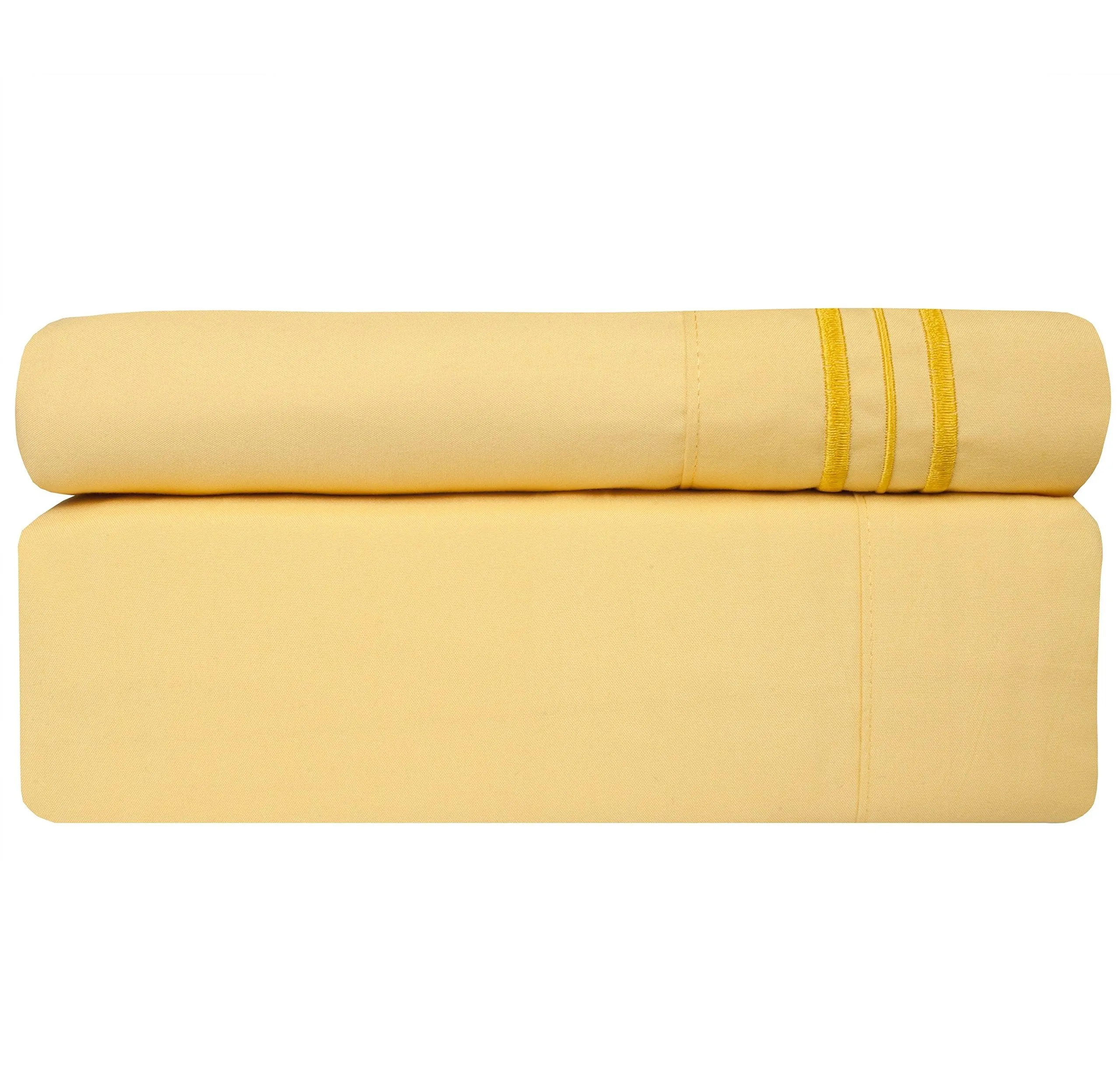 Deep Pocket Soft Microfiber 4-piece Solid Color Bed Sheet Set
