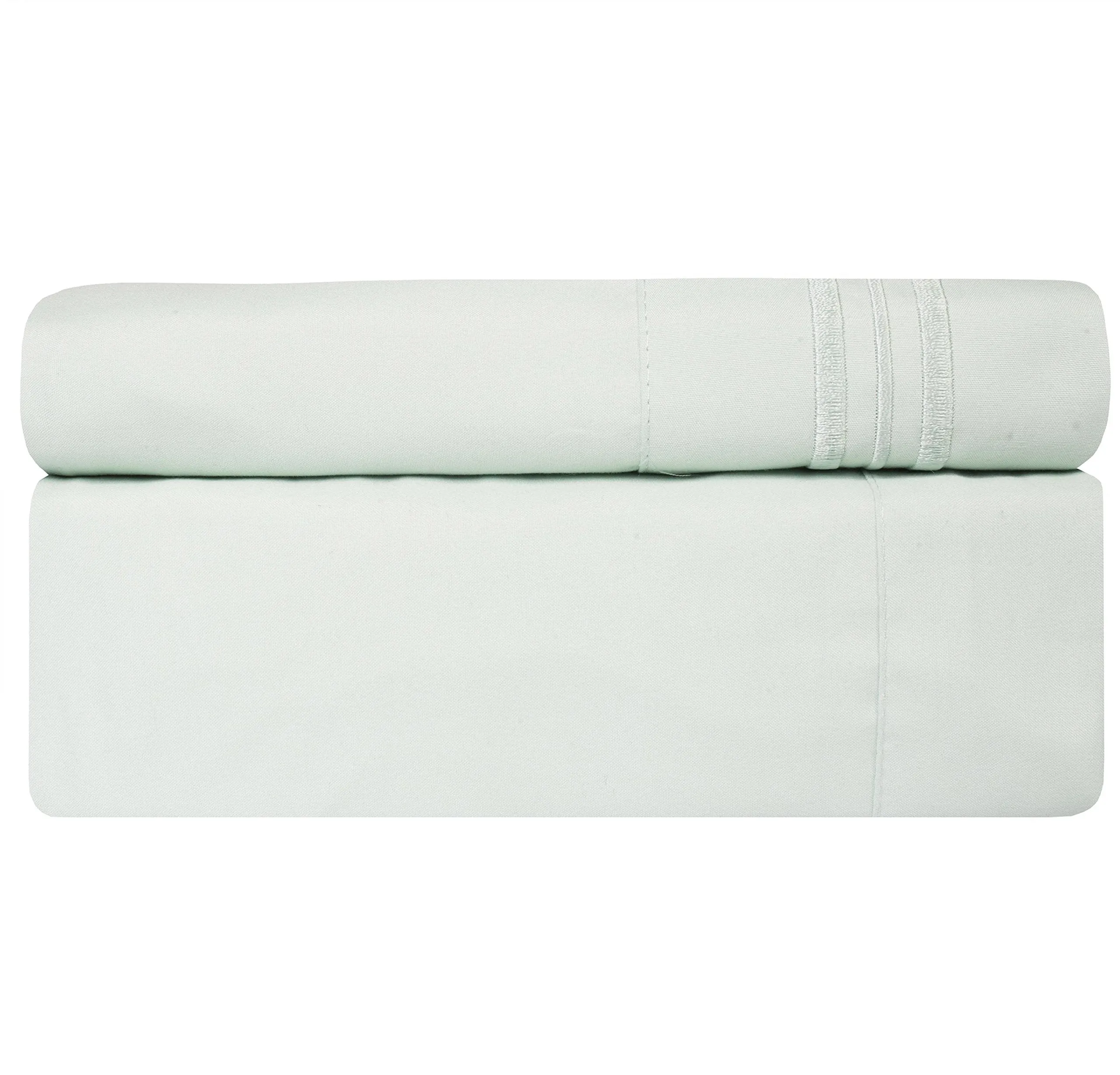 Deep Pocket Soft Microfiber 4-piece Solid Color Bed Sheet Set