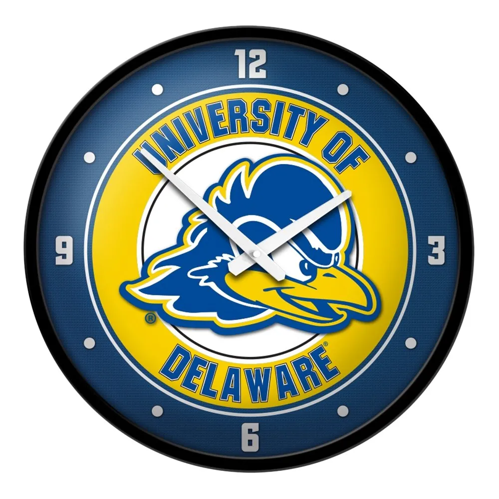 Delaware Blue Hens: Modern Disc Wall Clock