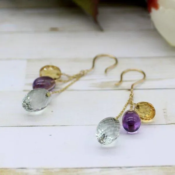 Delicate Triple Drop earrings