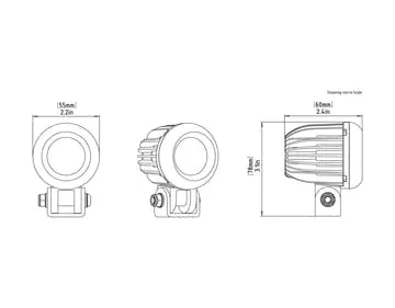 Denali D2 Led Light Pods met DataDim