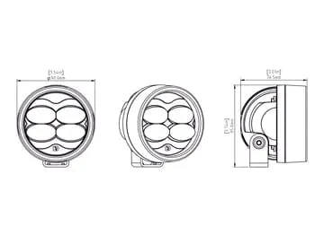 Denali D3 mislampen Led Light Pods met DataDim