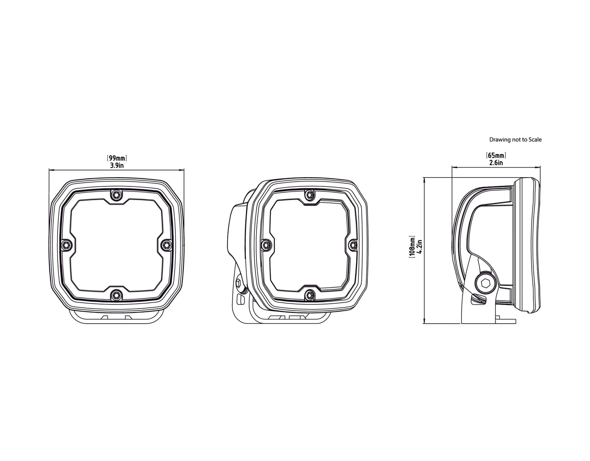 Denali D4 Led Light Pods met DataDim technologie