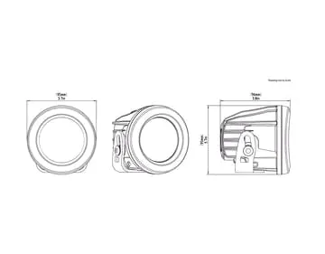 Denali DR1 Led Light Pods met DataDim