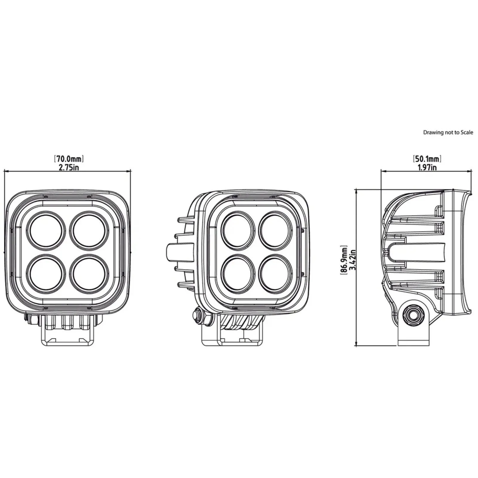 Denali S4 Led Light Pod - DataDim™ Technology - Single