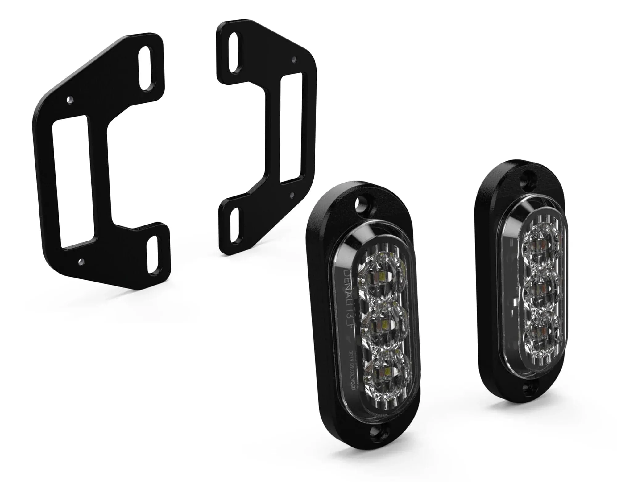 Denali T3 led Switchback kentekenplaat richtingaanwijzers en rood licht
