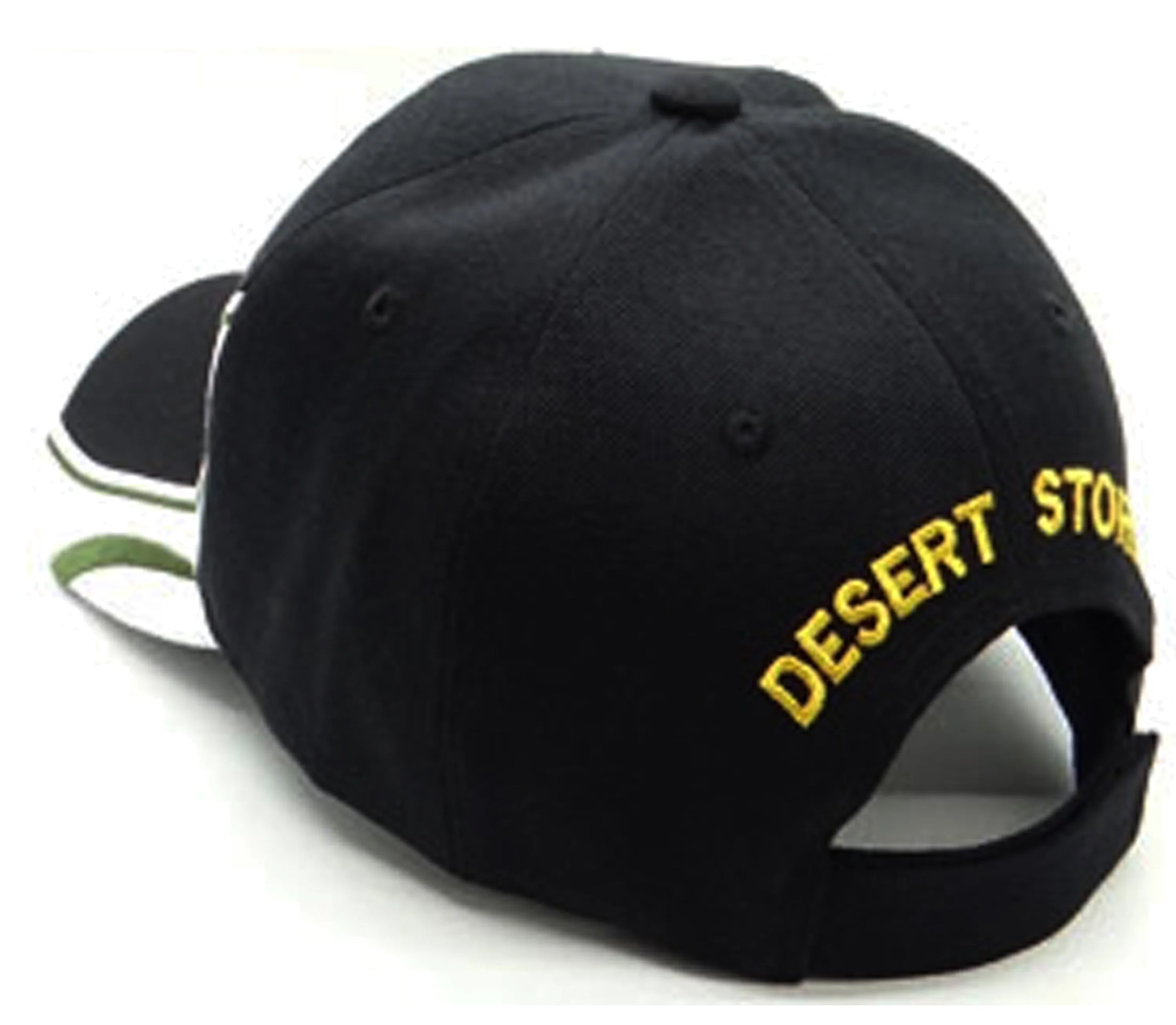 Desert Storm Veteran Hat Black and White Baseball Cap Army Navy Air Force Marine Men Women