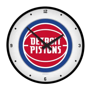 Detroit Pistons: Modern Disc Wall Clock