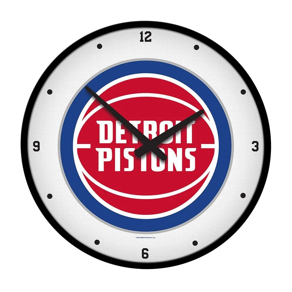 Detroit Pistons: Modern Disc Wall Clock