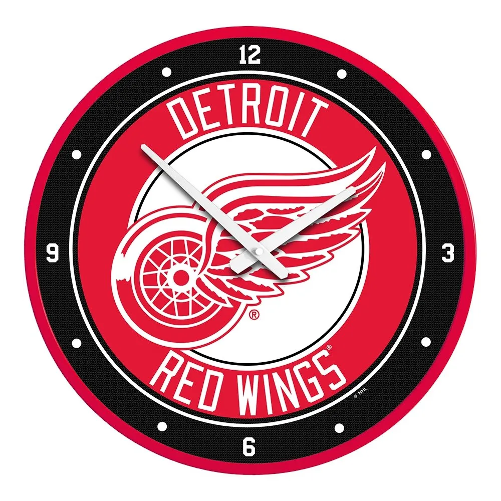 Detroit Red Wings: Modern Disc Wall Clock