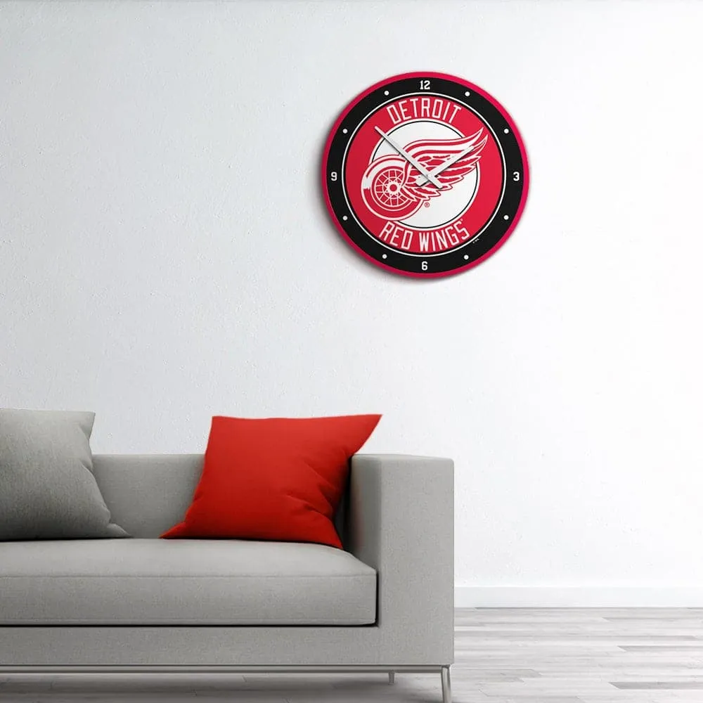 Detroit Red Wings: Modern Disc Wall Clock