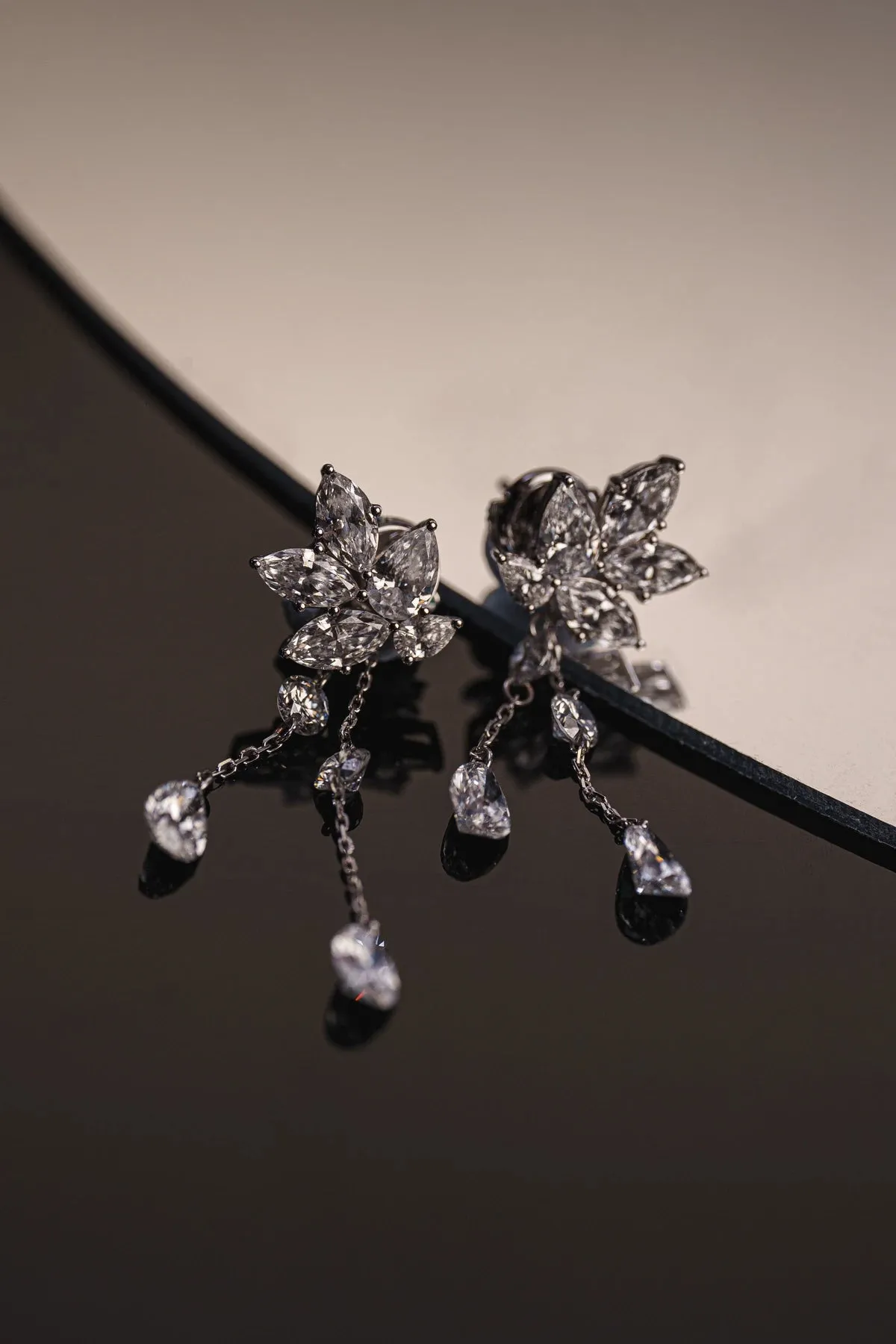 Dew Drop Cluster Earrings