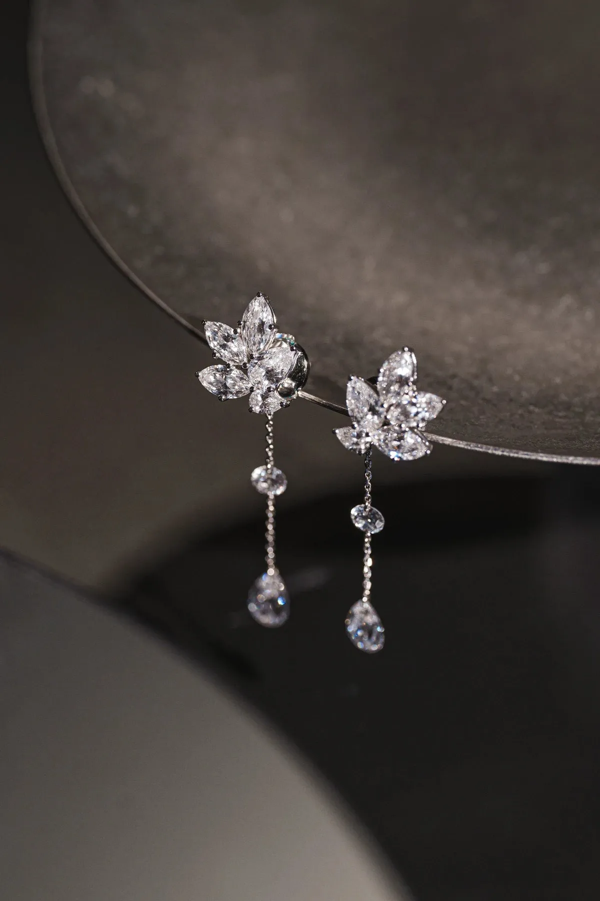 Dew Drop Cluster Earrings