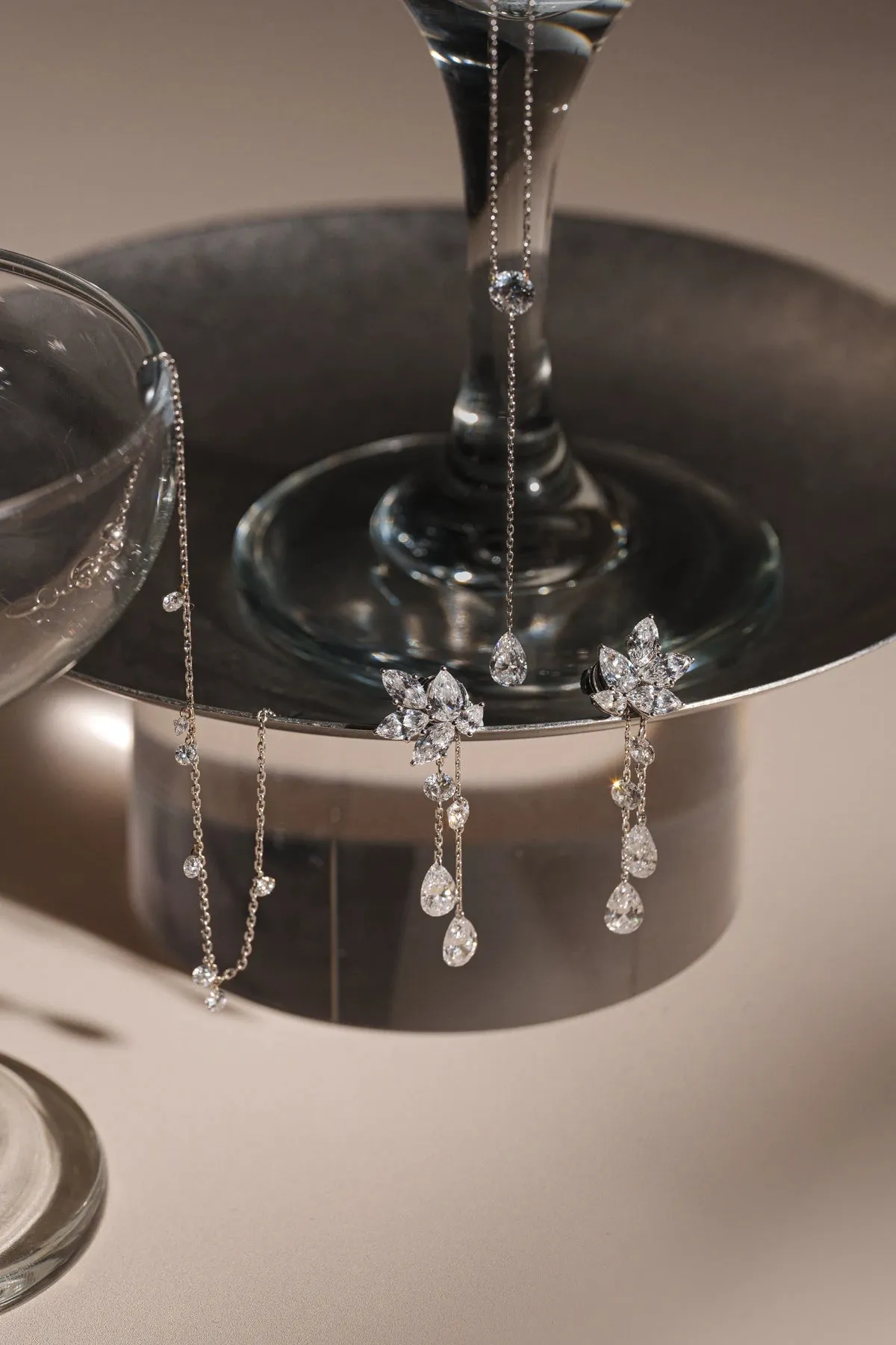 Dew Drop Cluster Earrings