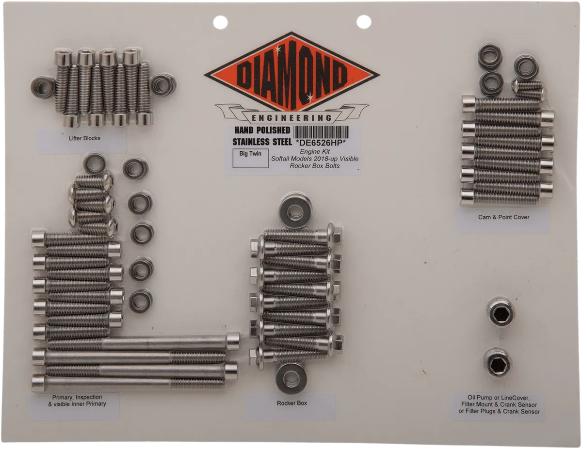 Diamond Engineering DE6526HP OEM-Style Polished Stainless Engine Kit