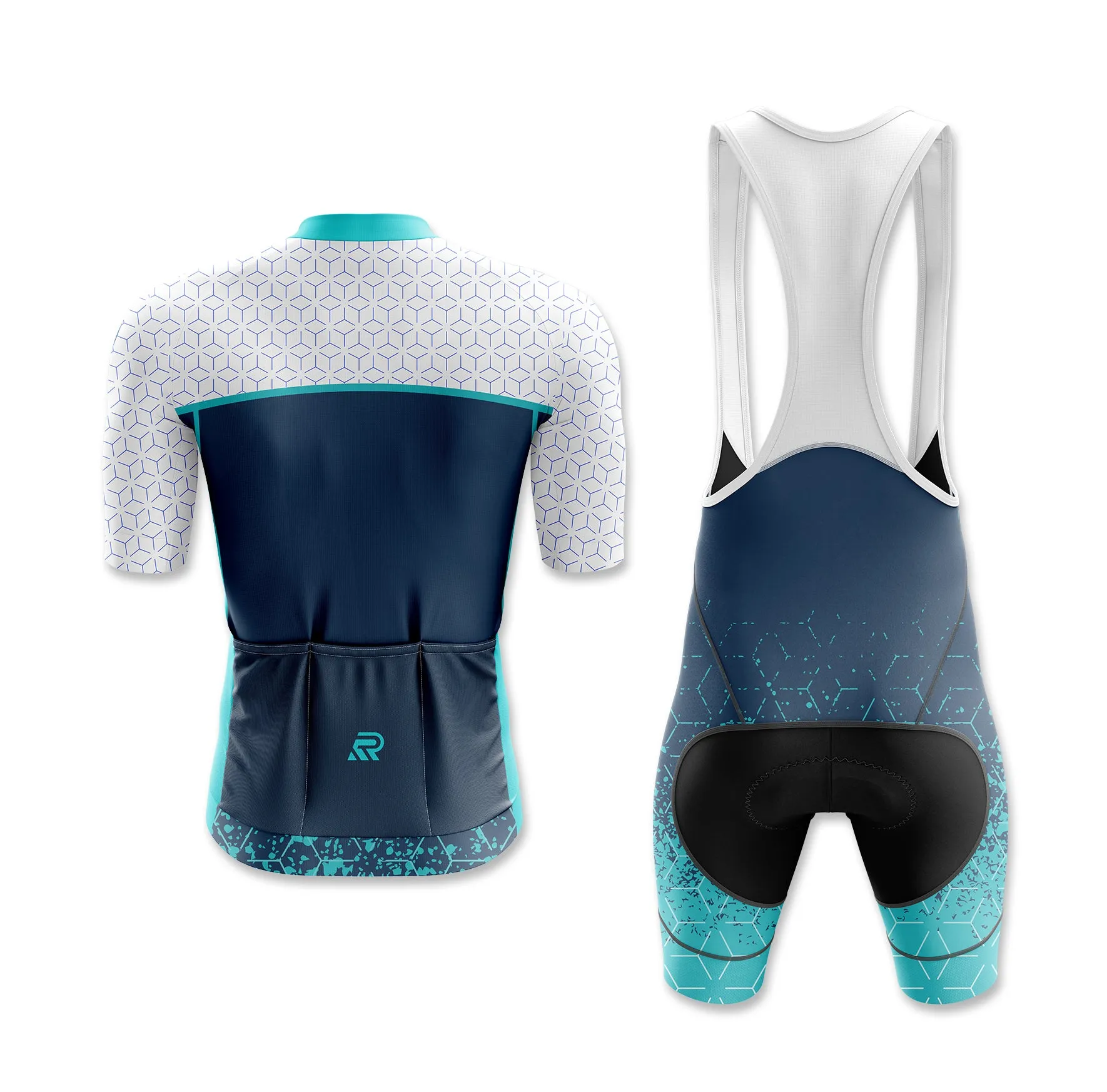 Diamond Pattern Hybrid Cycling Jersey