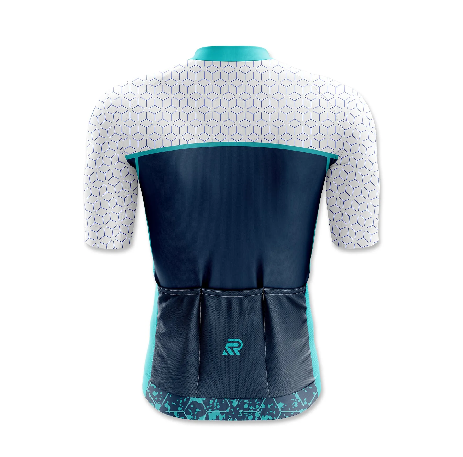 Diamond Pattern Hybrid Cycling Jersey