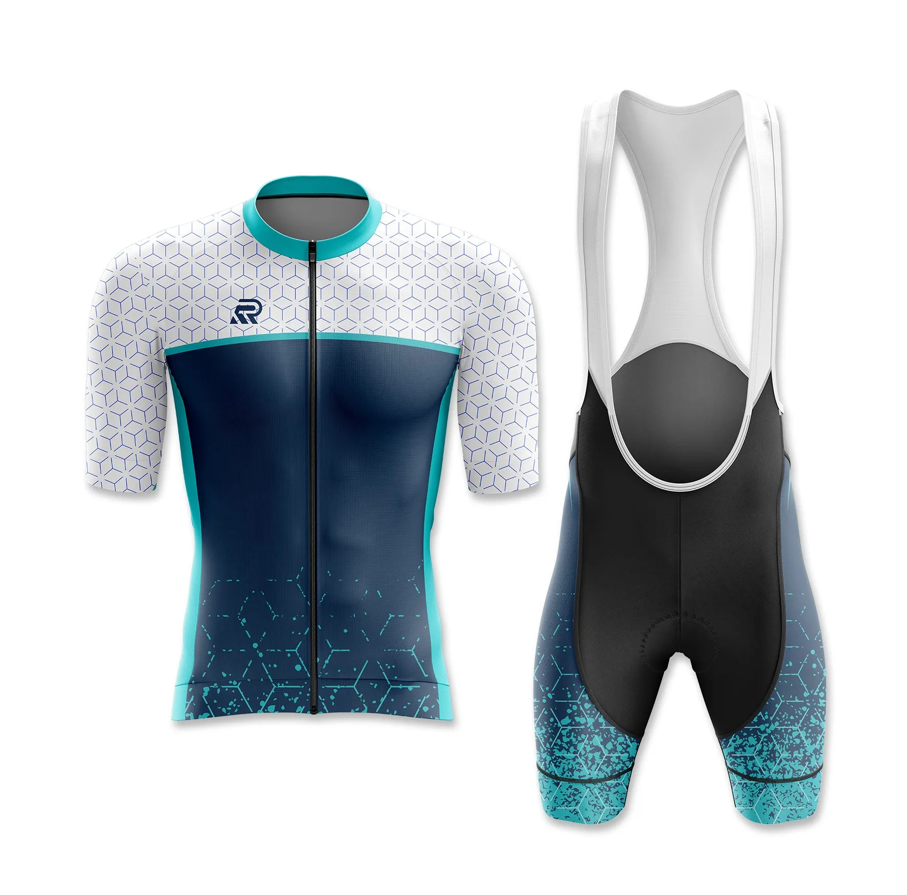 Diamond Pattern Hybrid Cycling Jersey