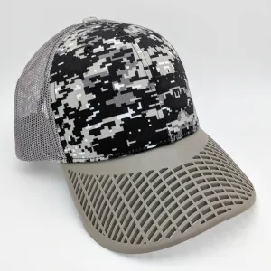Digital Camo Grey Trucker Hat