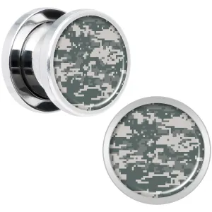 Digital Camo Print Steel Screw Fit Plug Set 00 Gauge