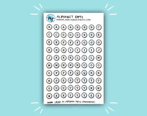DIGITAL DOWNLOAD Alphabet Dots