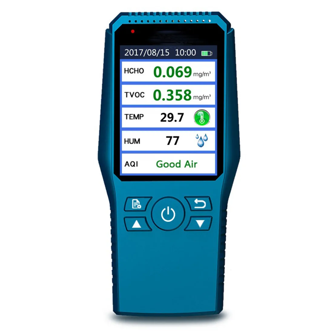 Digital Formaldehyde Detector Using Electrochemical Testing Technology, Air Quality Monitor with  Accurate TEMP/HUM/HCHO/TVOC/AQI Test Charged by USB