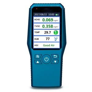 Digital Formaldehyde Detector Using Electrochemical Testing Technology, Air Quality Monitor with  Accurate TEMP/HUM/HCHO/TVOC/AQI Test Charged by USB
