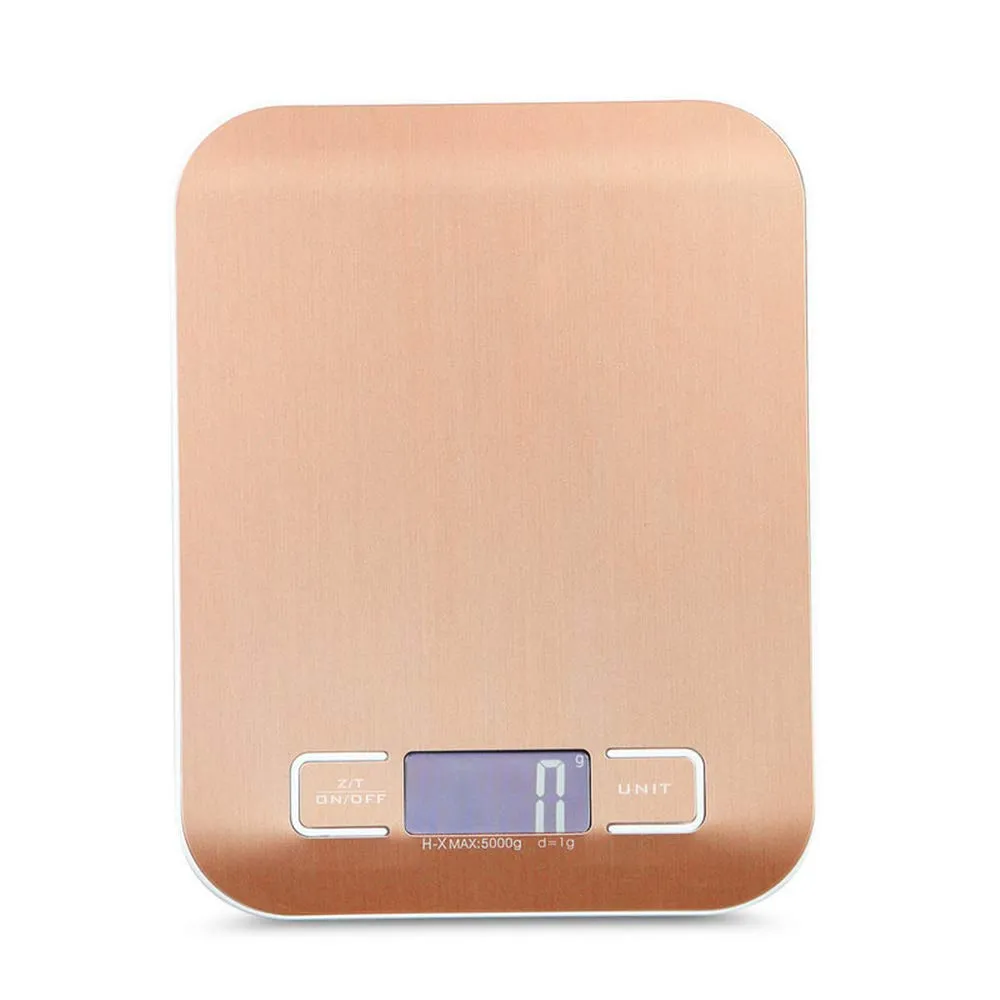 Digital Kitchen Scale Multifunction Waterproof Food Scale High Accuracy Jewelry Scale with LCD Display 1g 0.04oz to 11lb 5kg Stainless Steel By Fly Joys