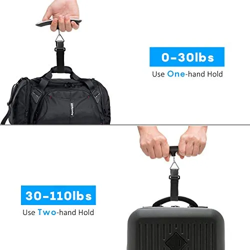 Digital Luggage Scale Gift for Traveler Suitcase Handheld Weight Scale 110lbs
