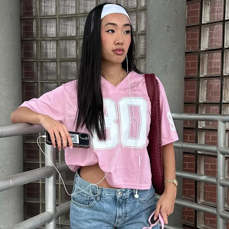 Digital Print V-Neck Top-D820 | Inspanda