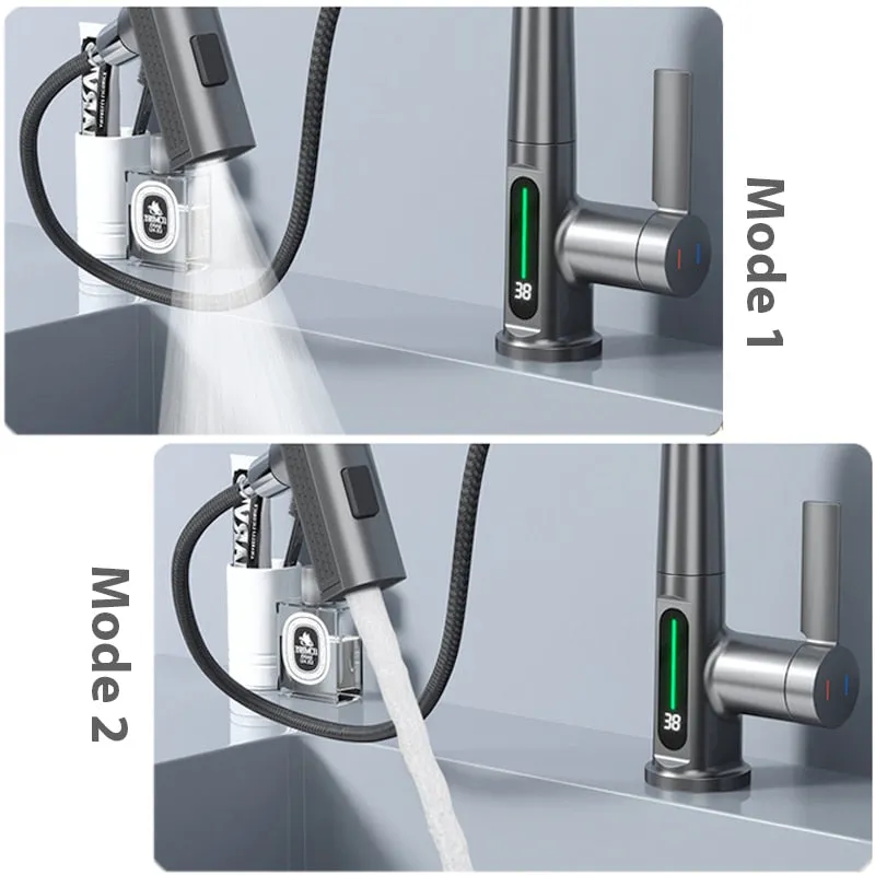 Digital Temperature Display Faucet