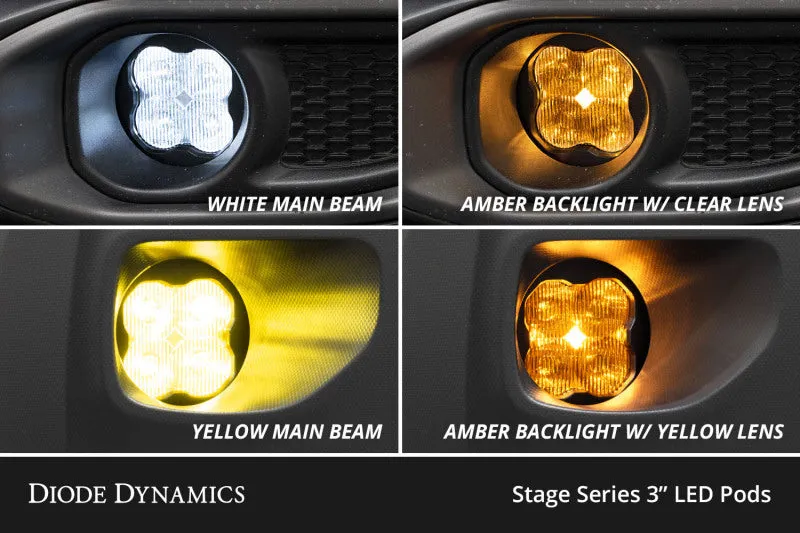 Diode Dynamics SS3 Sport Type TS Kit - Yellow SAE Fog
