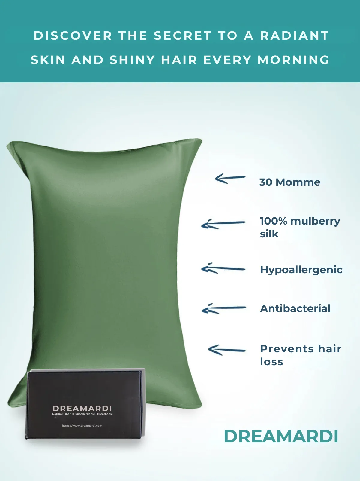Discreet Hidden Zipper Pillowcase