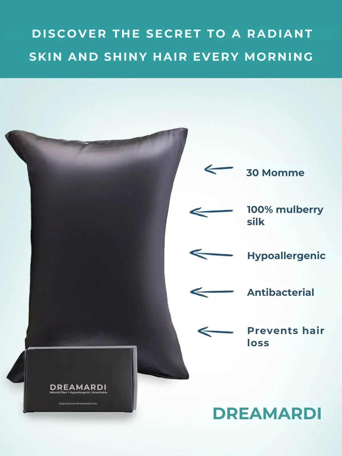 Discreet Hidden Zipper Pillowcase