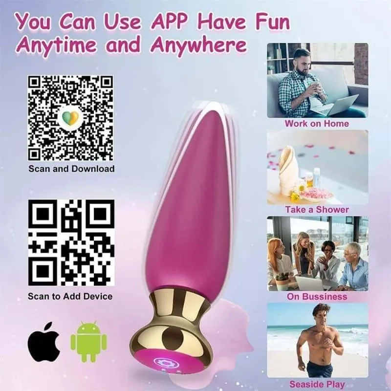 Ditto - App & Remote Controlled Luxury Rechargeable Vibrating Butt Plug 4.8 Inch