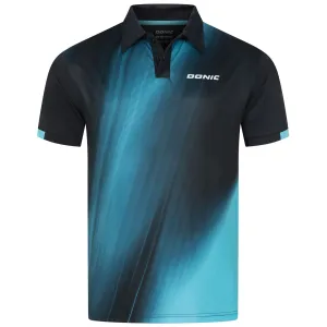Donic shirt Fire black/light blue