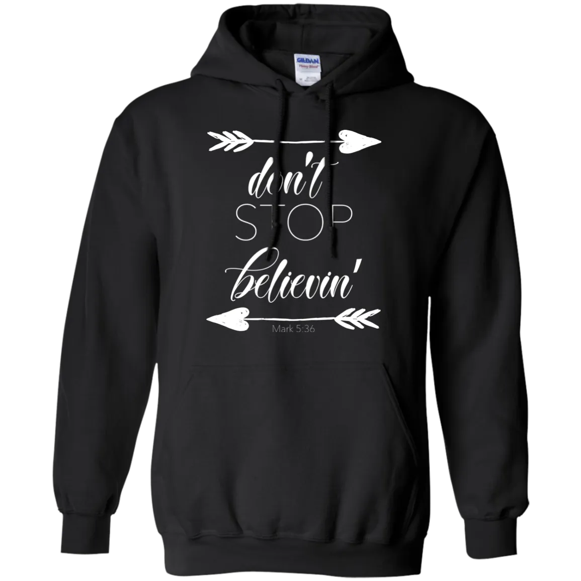 Don’t Stop Believin' Gildan Hoodie – Cozy, Inspiring, and Perfect for Any Adventure