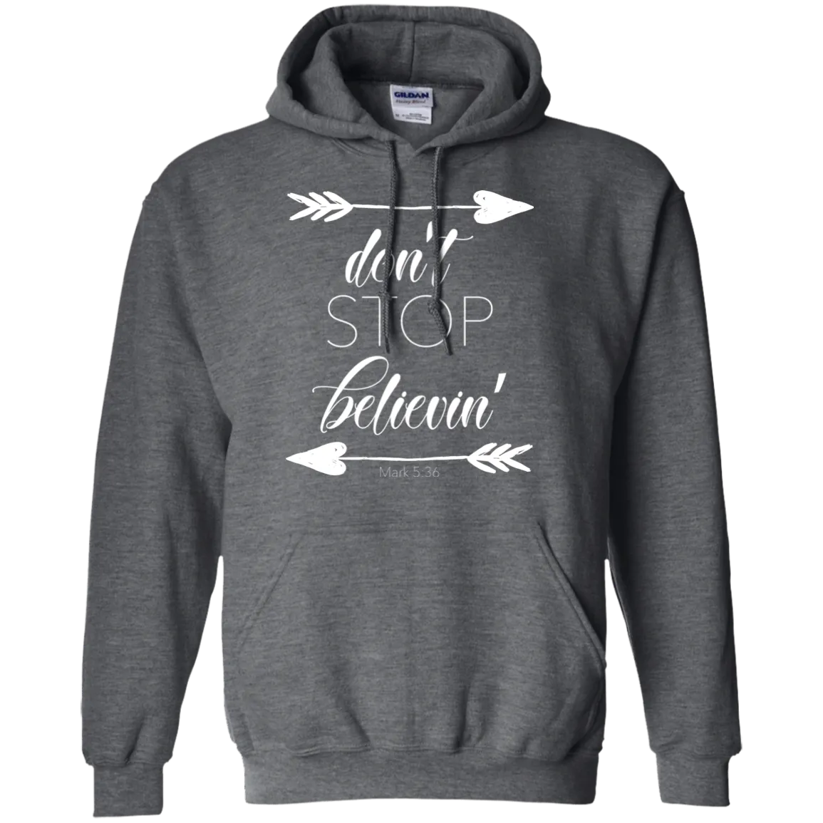 Don’t Stop Believin' Gildan Hoodie – Cozy, Inspiring, and Perfect for Any Adventure