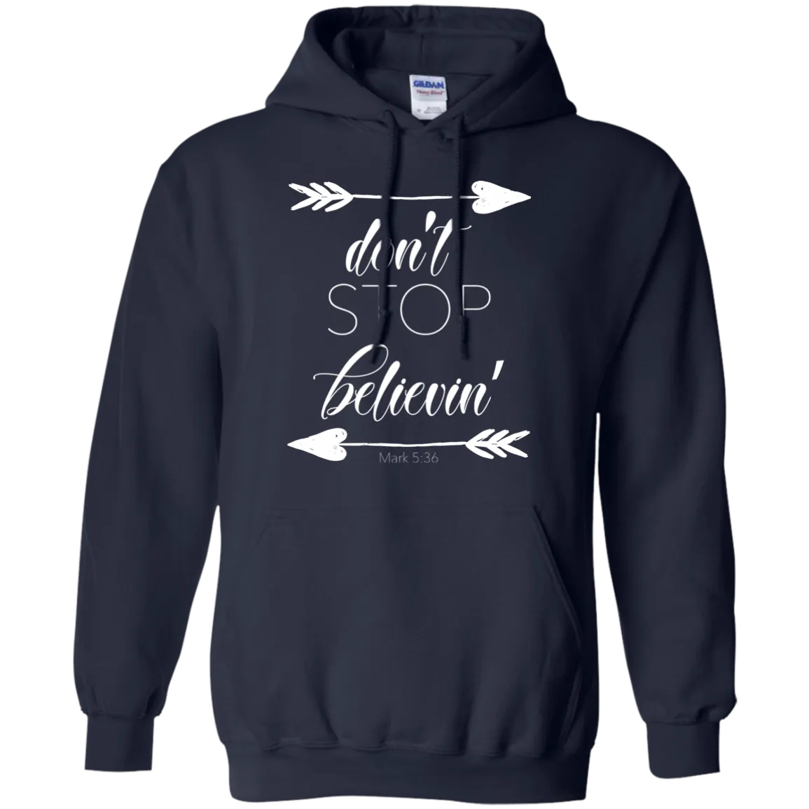 Don’t Stop Believin' Gildan Hoodie – Cozy, Inspiring, and Perfect for Any Adventure