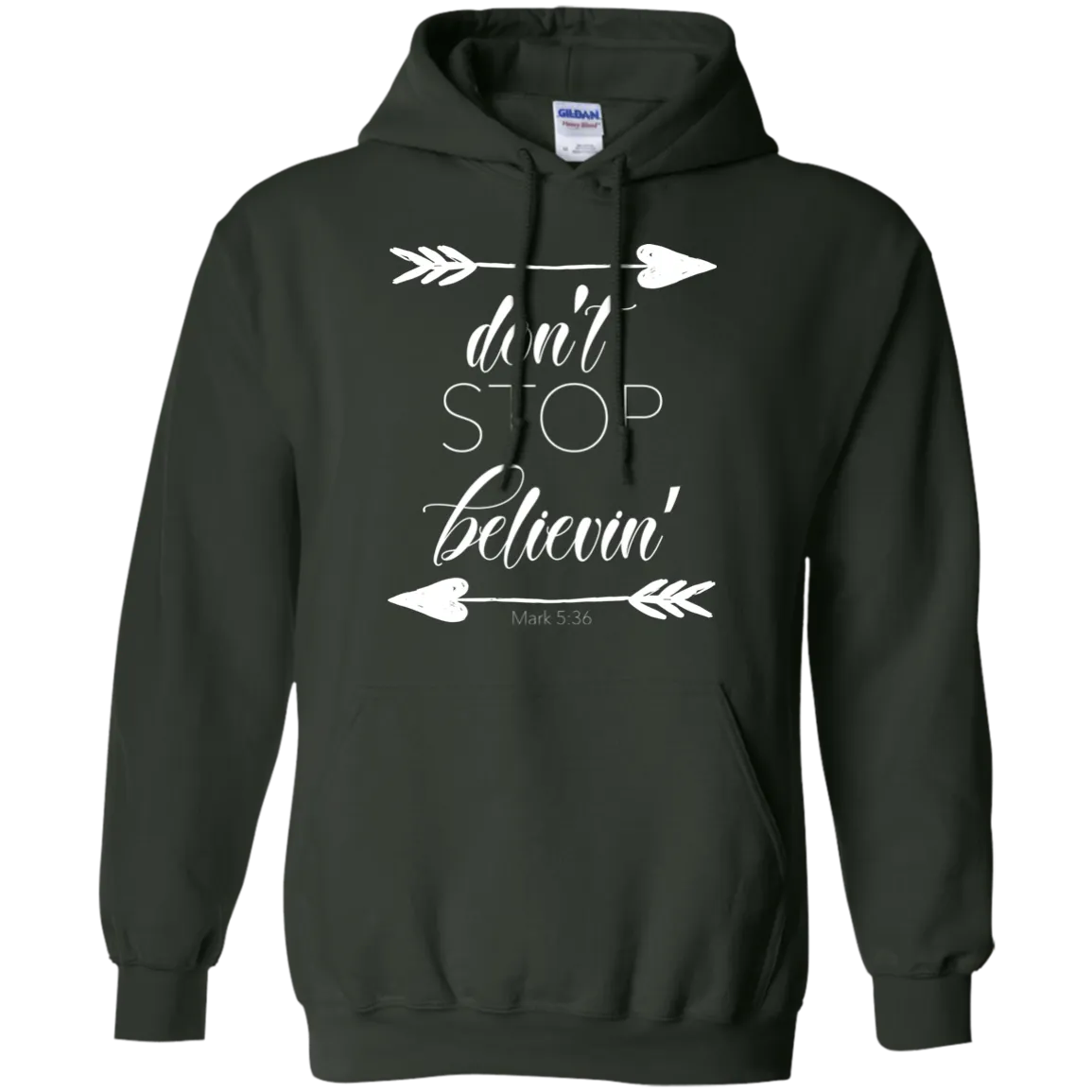 Don’t Stop Believin' Gildan Hoodie – Cozy, Inspiring, and Perfect for Any Adventure