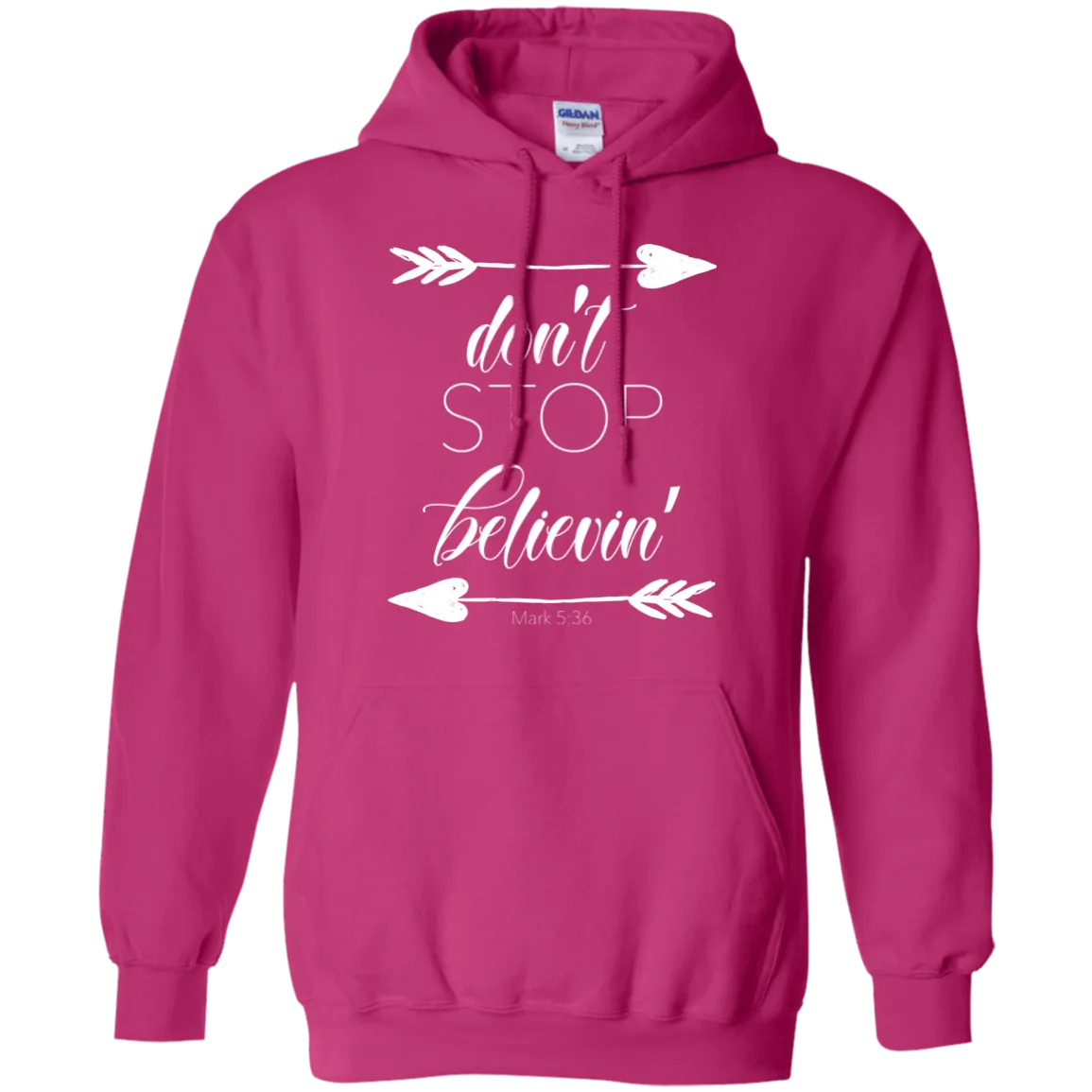 Don’t Stop Believin' Gildan Hoodie – Cozy, Inspiring, and Perfect for Any Adventure