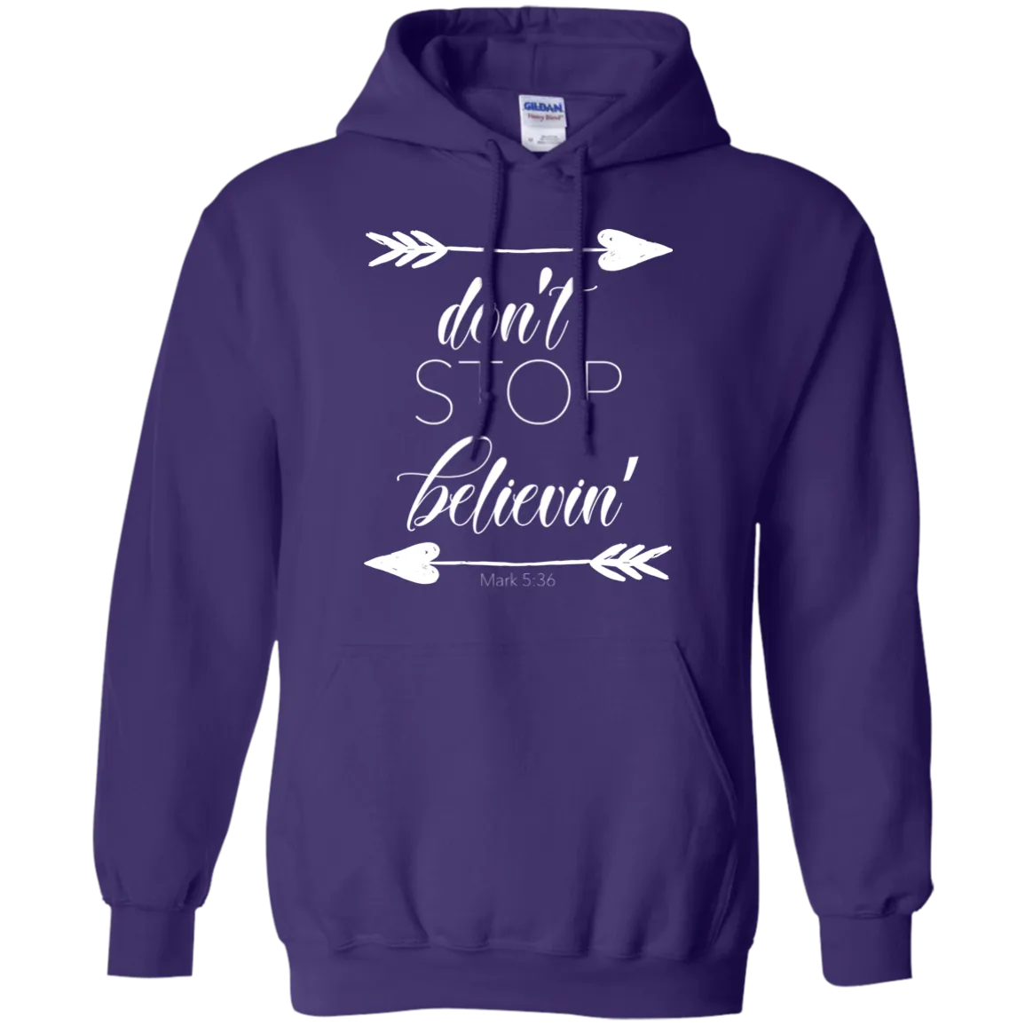 Don’t Stop Believin' Gildan Hoodie – Cozy, Inspiring, and Perfect for Any Adventure