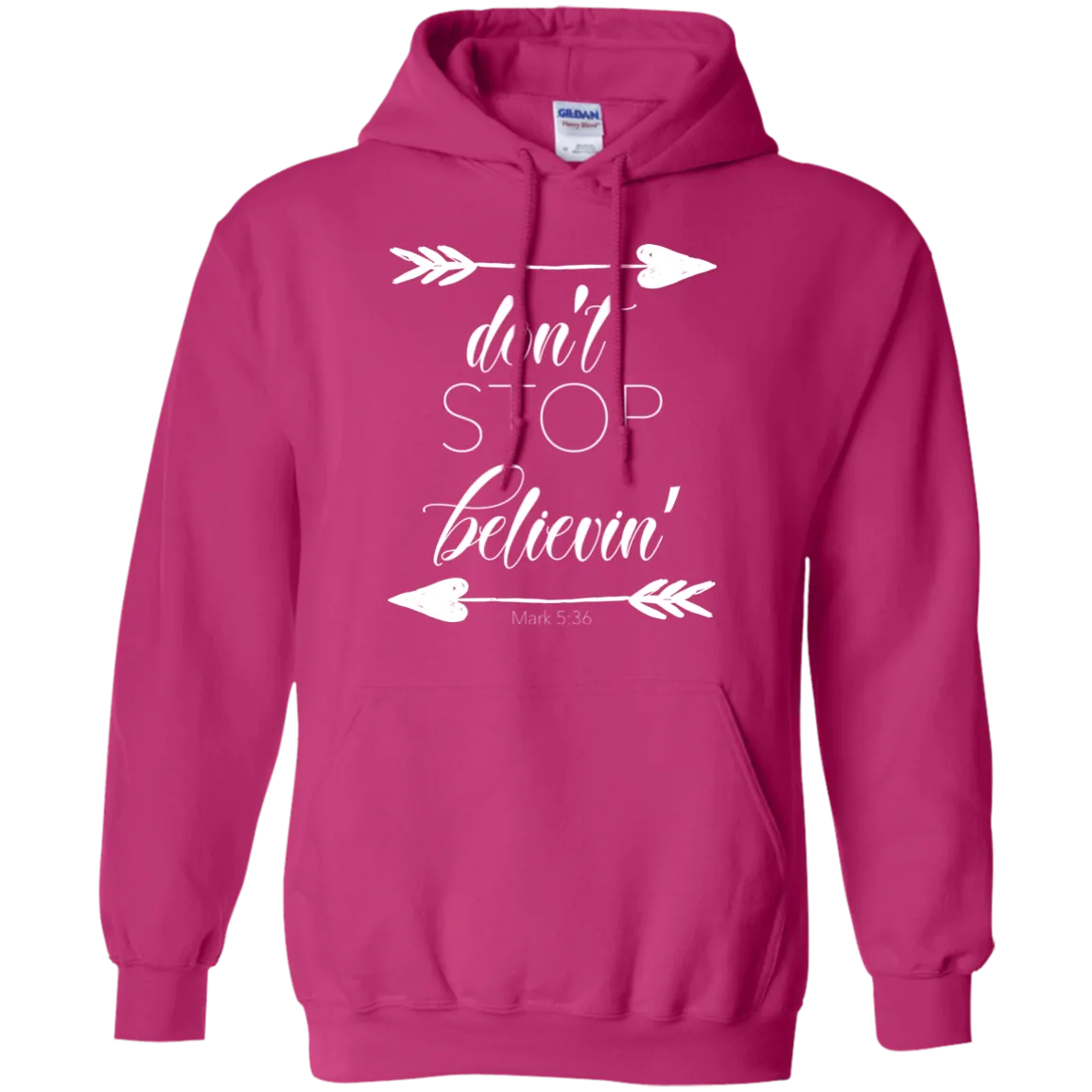 Don’t Stop Believin' Gildan Hoodie – Cozy, Inspiring, and Perfect for Any Adventure