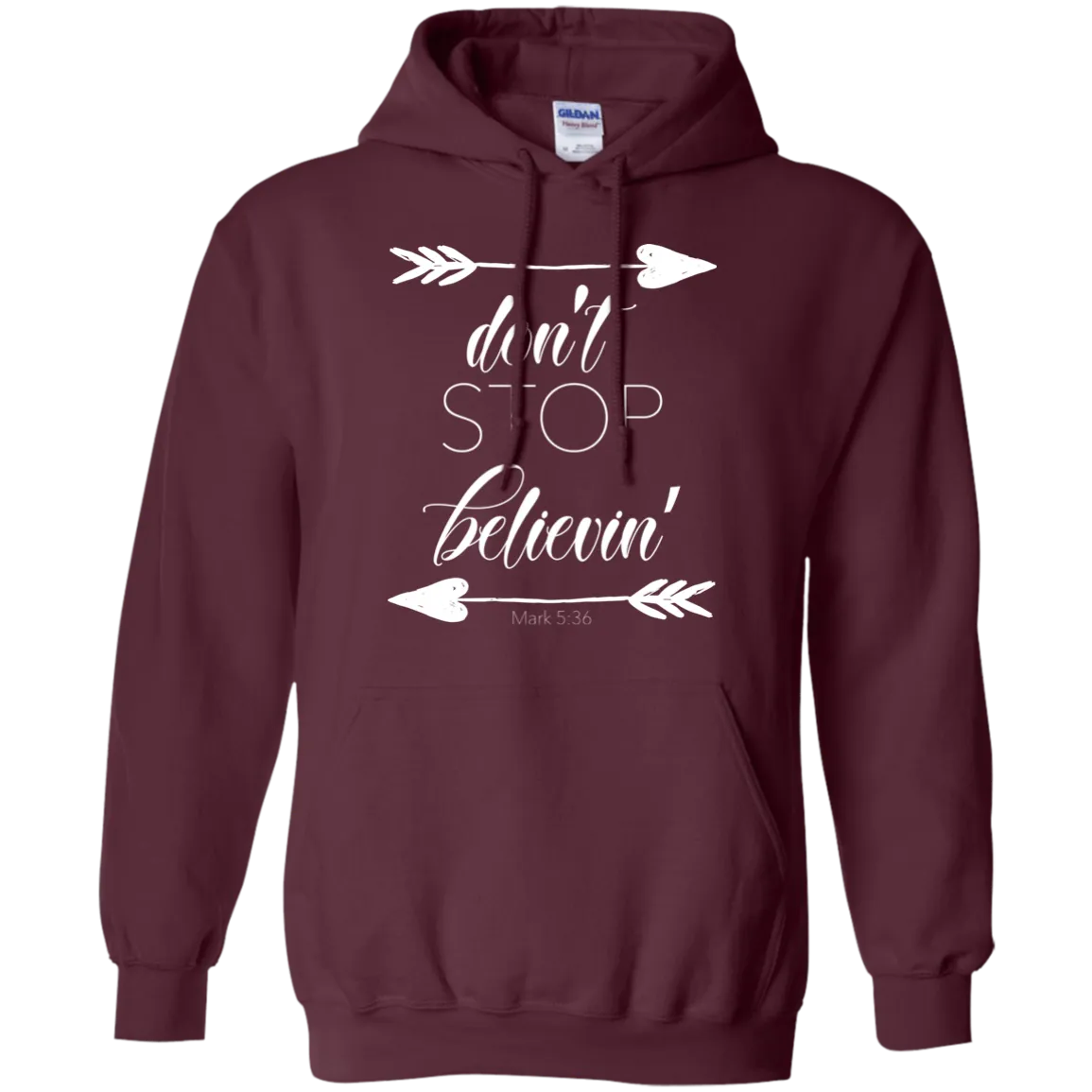 Don’t Stop Believin' Gildan Hoodie – Cozy, Inspiring, and Perfect for Any Adventure