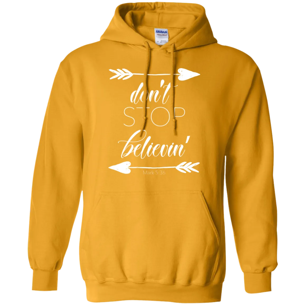 Don’t Stop Believin' Gildan Hoodie – Cozy, Inspiring, and Perfect for Any Adventure