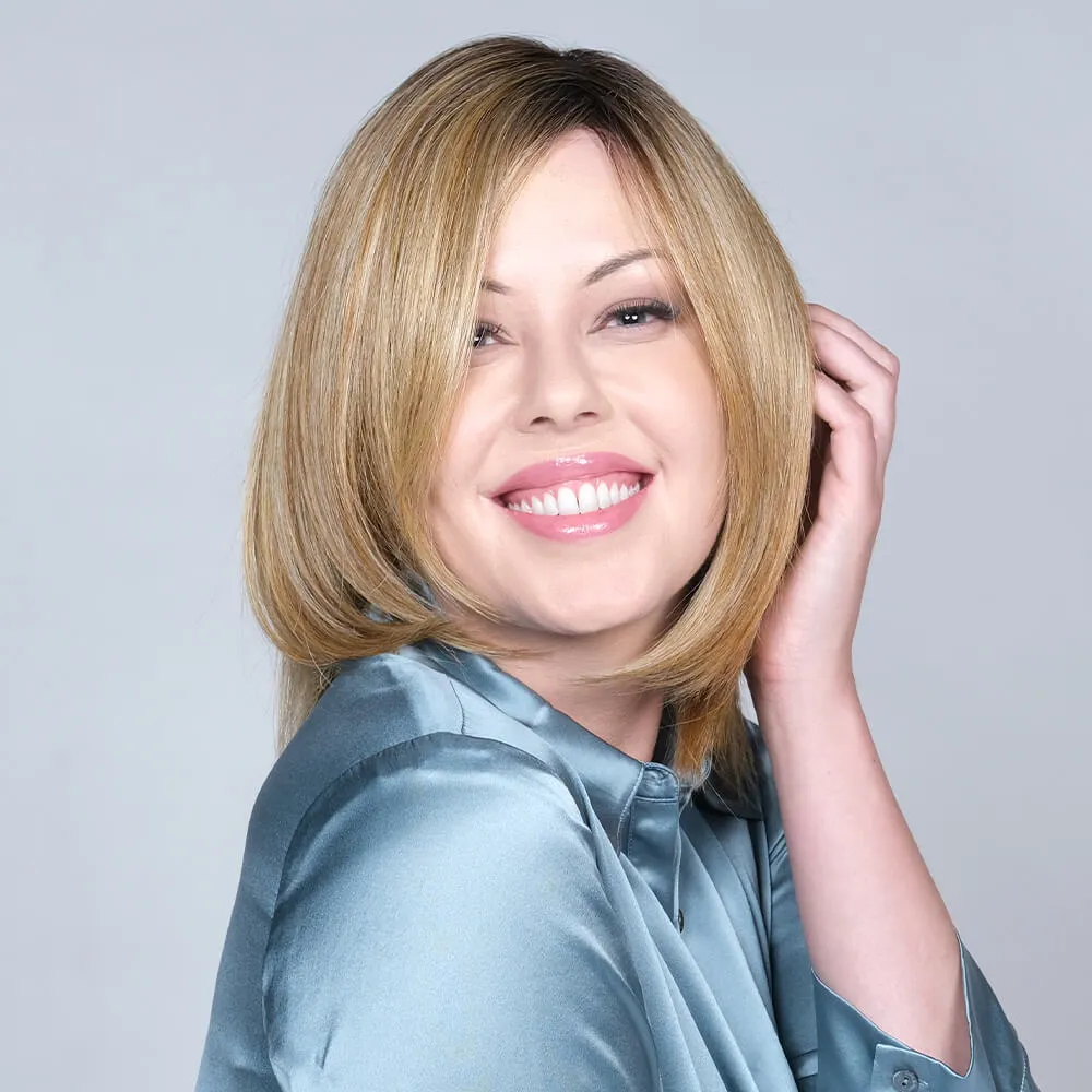 Double Shot Bob Hand-Tied by Belle Tress (Hand Tied-Lace Front Wig)
