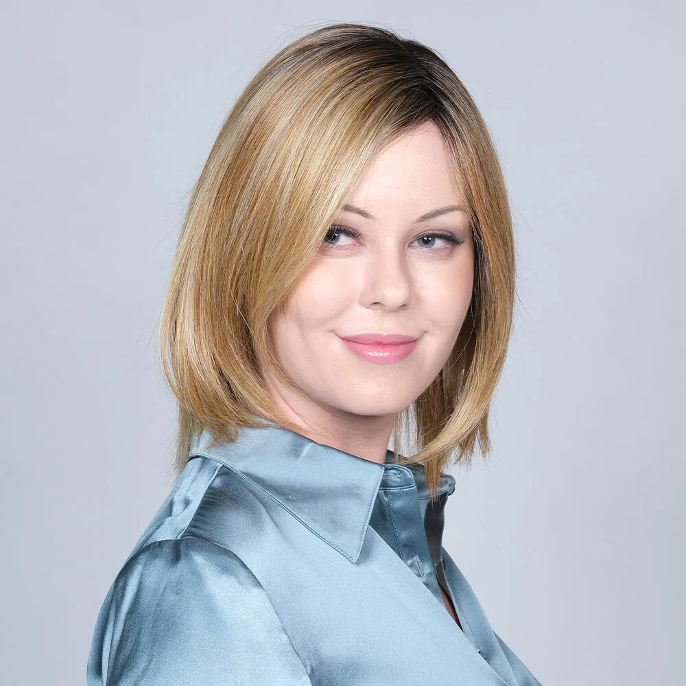 Double Shot Bob Hand-Tied by Belle Tress (Hand Tied-Lace Front Wig)