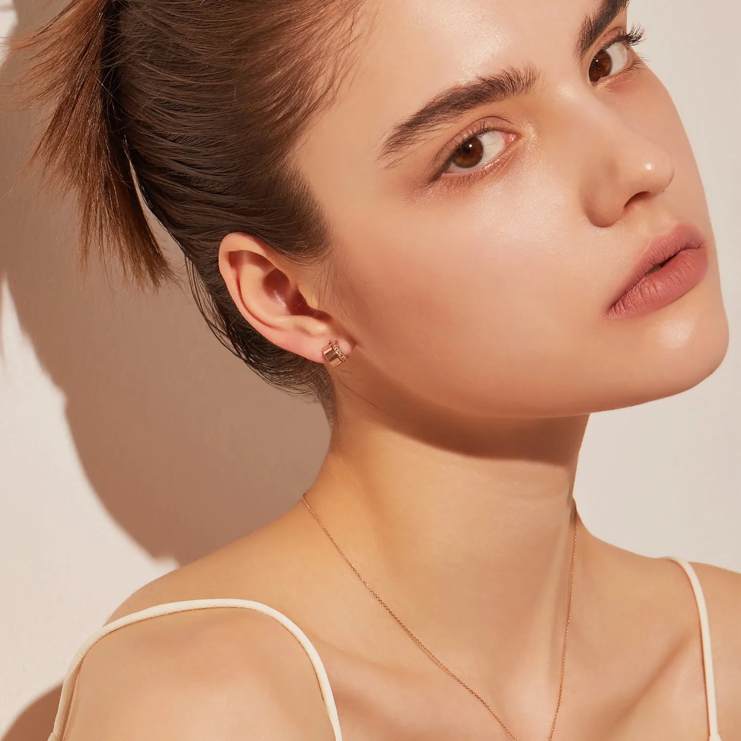 Dual D.D Gold Earring JDRER3S574S