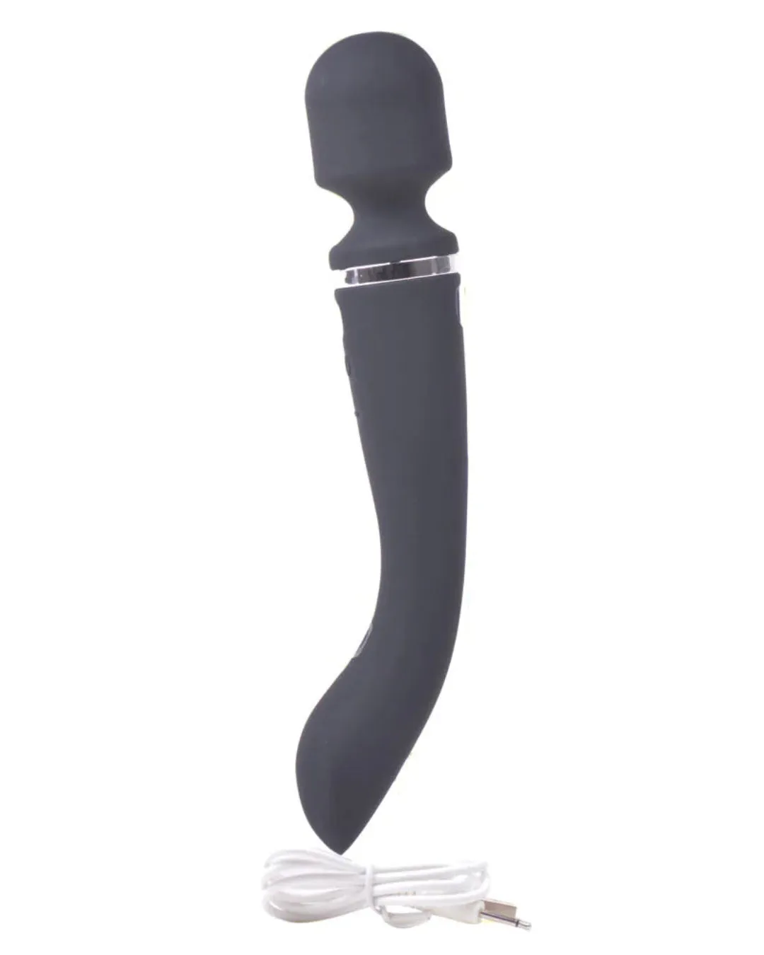 Dual End Head Silicone Wand Vibrator with 20 Vibration Modes and Waterproof Design by Scandals