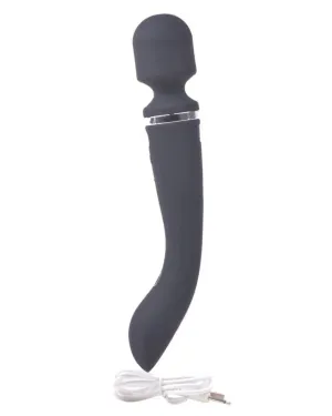 Dual End Head Silicone Wand Vibrator with 20 Vibration Modes and Waterproof Design by Scandals